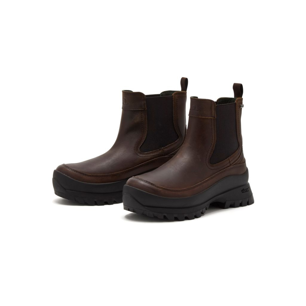 Chatham Ladies Badminton Waterproof Chelsea Boots #colour_dark brown