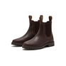 Chatham Ladies Moreton Brogue Chelsea Boots #colour_dark brown
