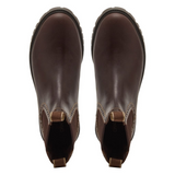 Chatham Ladies Moreton Brogue Chelsea Boots #colour_dark brown