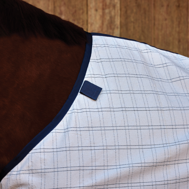 Weatherbeeta Comfitec Cotton Sheet Liner #colour_white-navy