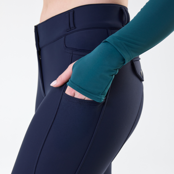 Horseware Ireland Flexfit Knee Grip Winter Breeches #colour_core-navy