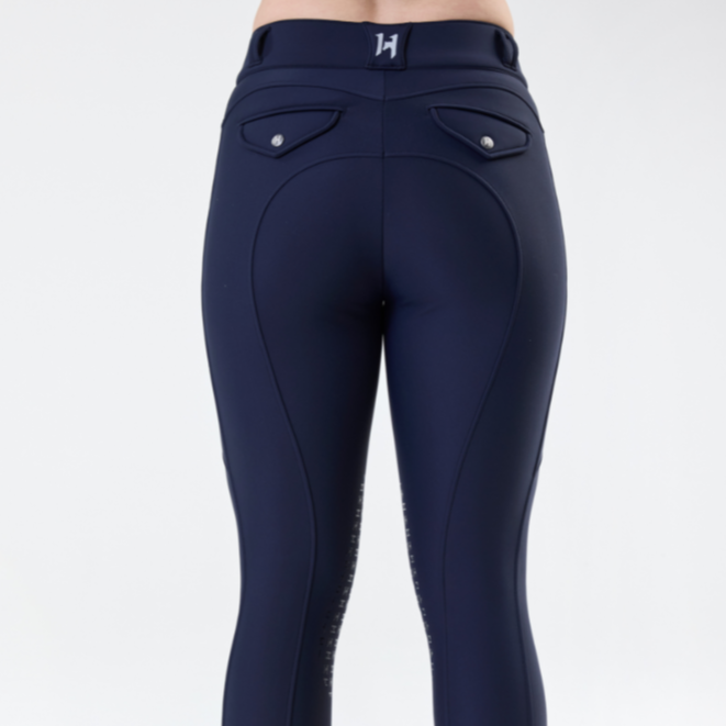 Horseware Ireland Flexfit Knee Grip Winter Breeches #colour_core-navy