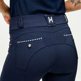 Horseware Ireland Newmarket Knee Patch Mid Rise Breeches #colour_newmarket-navy