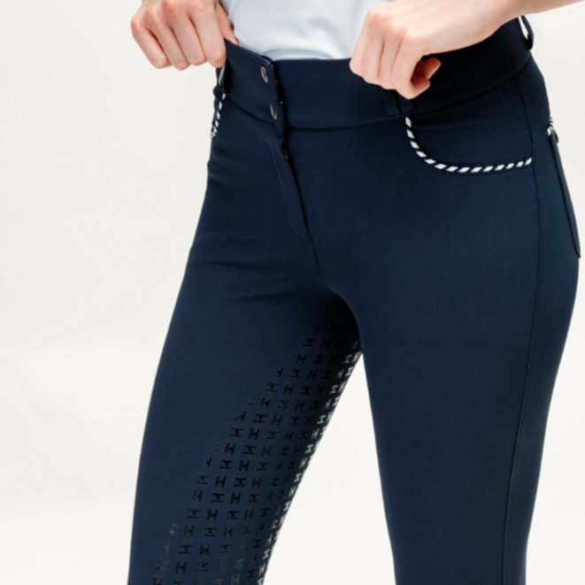 Horseware Ireland Newmarket Full Seat Mid Rise Breeches #colour_newmarket-navy
