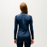 Horseware Ireland Stamina Long Sleeve 1/4 Zip Top #colour_core-navy
