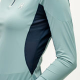 Horseware Ireland Stamina Long Sleeve 1/4 Zip Top #colour_sage