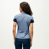 Horseware Ireland Stamina Short Sleeve 1/4 Zip Top #colour_blue