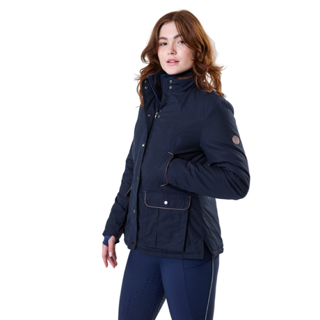 Horseware Ireland Newmarket Wax Jacket #colour_core-navy