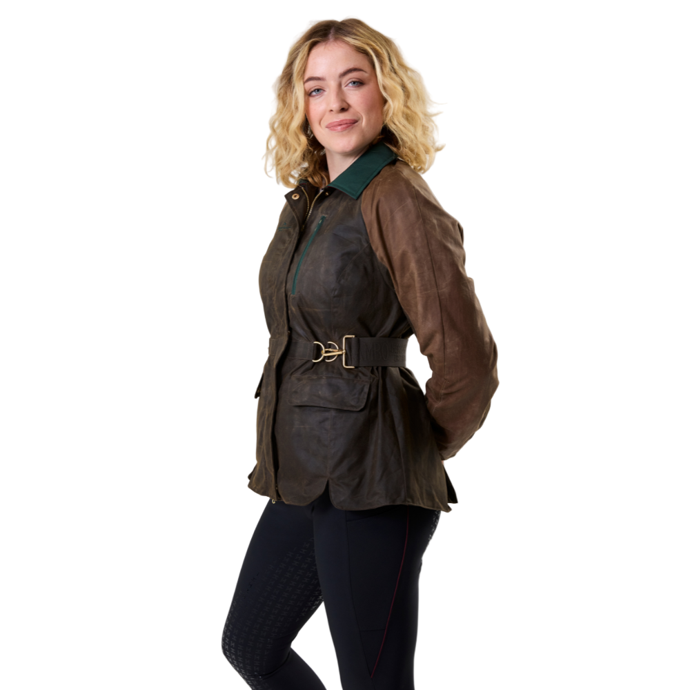 Horseware Ireland 40 Year Wax Coat #colour_heritage bay-rambo green