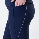 Horseware Ireland Easefit Hybid Knee Grip Riding Tights #colour_core-navy