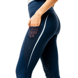 Horseware Ireland Formfit Knee Patch Riding Tights #colour_core-navy