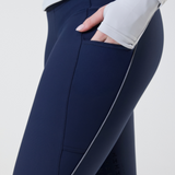 Horseware Ireland Optifit Winter Knee Grip Riding Tights #colour_core-navy