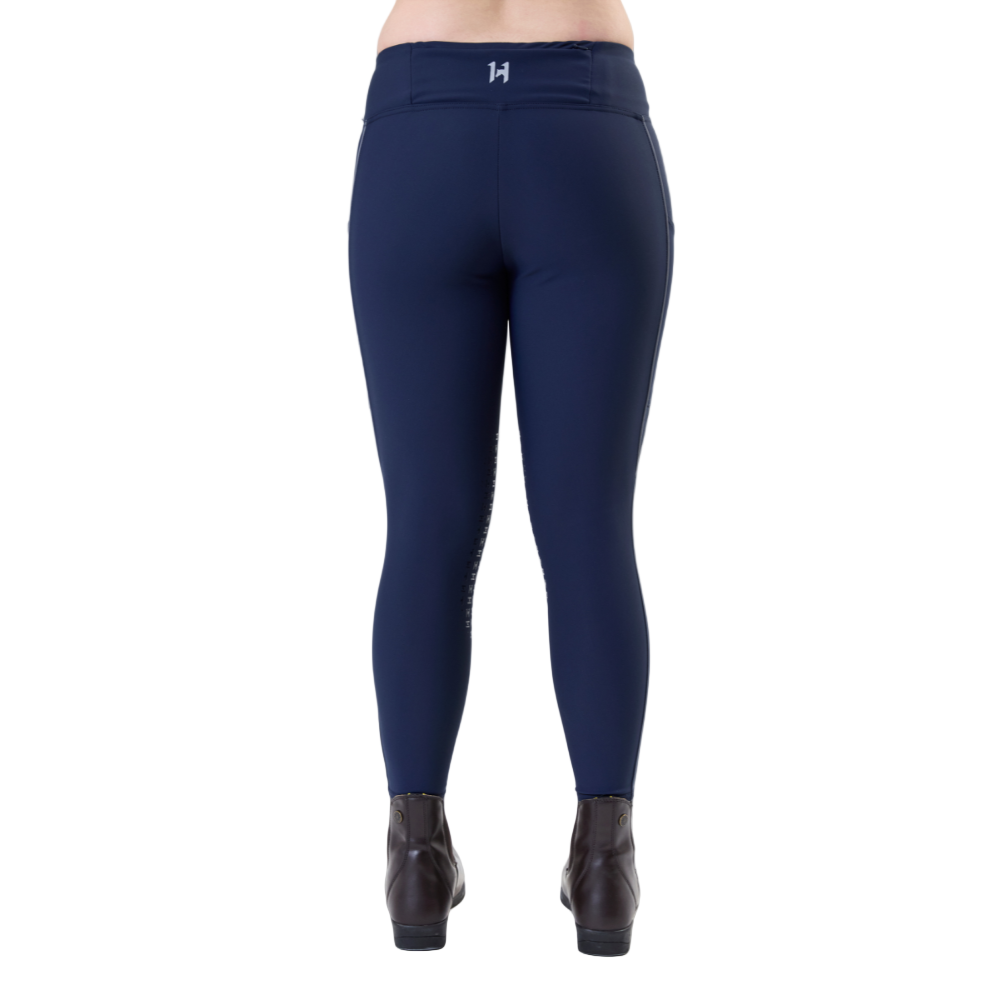 Horseware Ireland Optifit Winter Knee Grip Riding Tights #colour_core-navy