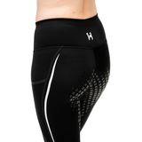 Horseware Ireland Formfit Full Seat Silicone Riding Tights#colour_core-black