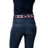 Horseware Ireland Newmarket Polo Belt #colour_newmarket-pink