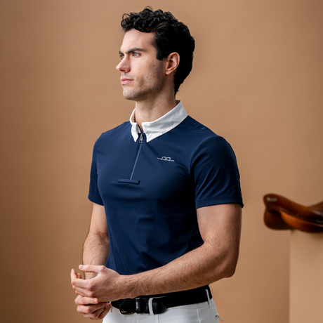 Alessandro Albanese Men's Gabrio Competition Shirt #colour_core-navy