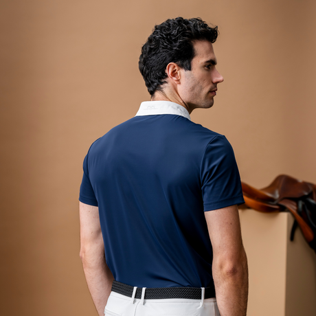 Alessandro Albanese Men's Gabrio Competition Shirt #colour_core-navy