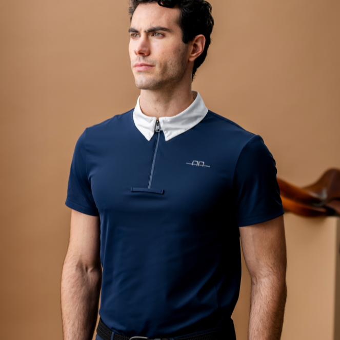 Alessandro Albanese Men's Gabrio Competition Shirt #colour_core-navy