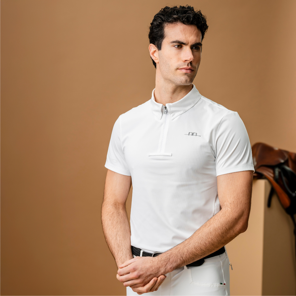 Alessandro Albanese Men's Gabrio Competition Shirt #colour_core-white