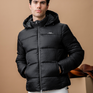 Alessandro Albanese Men's Quilo Monogram Puffer Coat #colour_core-black