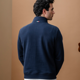 Alessandro Albanese Men's Gabriel Quarter Zip Sweatshirt #colour_core-navy