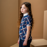 Alessandro Albanese Children's Lisi Showshirt #colour_primatova-monogram-print