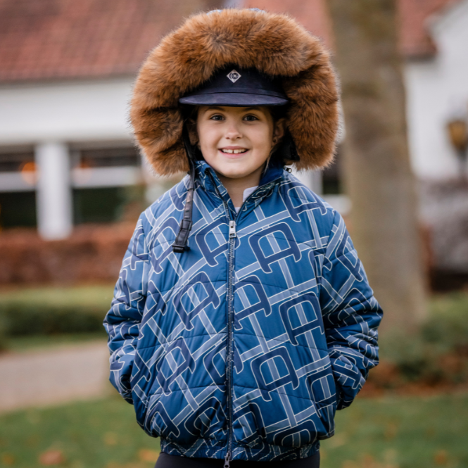 Alessandro Albanese Children's Zia Puffer Coat #colour_navy-multi