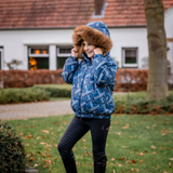 Alessandro Albanese Children's Zia Puffer Coat #colour_navy-multi