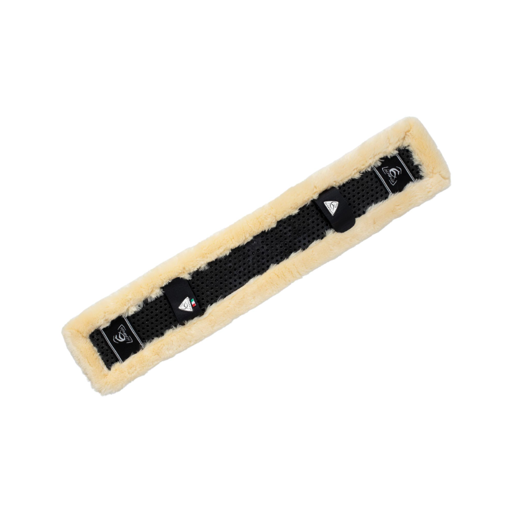 Acavallo Girth Sleeve Classic Gel Faux Sheepskin #colour_natural