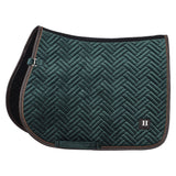 HV Polo Luxury GP Saddle Pad #colour_duck-green