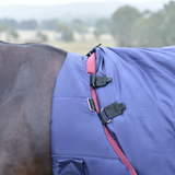 Weatherbeeta Comfitec Essential 50G Detach-A-Neck Turnout #colour_navy-burgundy