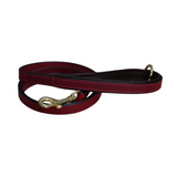 Mackey Padded Dog Lead #colour_mulberry-brown