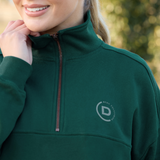 Dublin Ladies 1/4 Zip Fleece Pullover #colour_dark-emerald-green
