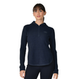 Weatherbeeta Ladies London Layer Long Sleeve Top With Hood #colour_dark-navy-marle