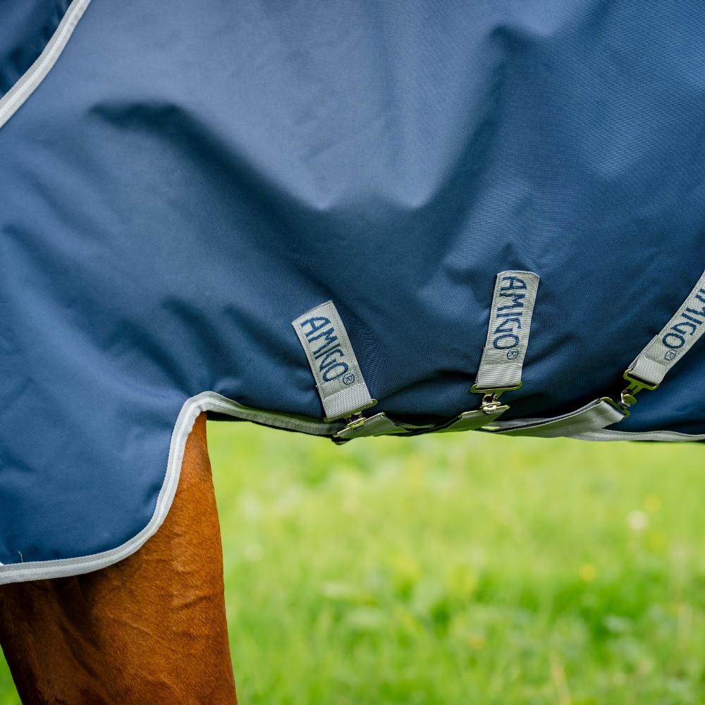 Horseware Ireland Amigo 1200D 250g Turnout Rug #colour_navy-titanium-grey-silver
