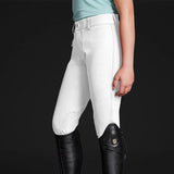 Mountain Horse Children's Crown Knee Grip Breeches #colour_white