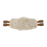 Stubben Equi-Soft® Short Saddle Girth with Cover - Tobacco #colour_lambskin-beige-brown