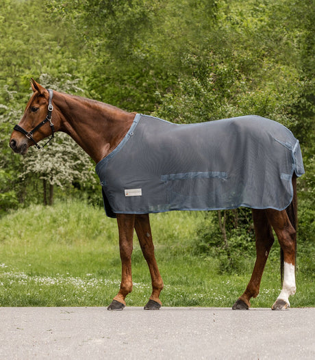 Waldhausen Comfort Fly Rug with Belly Flap #colour_chalkblue