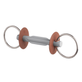 Beris Hard 7.5cm Ring Loose Ring Snaffle with Butterfly Bar