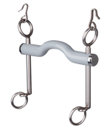 Beris Long Soft Dressage Curb Bit with Tongue Port