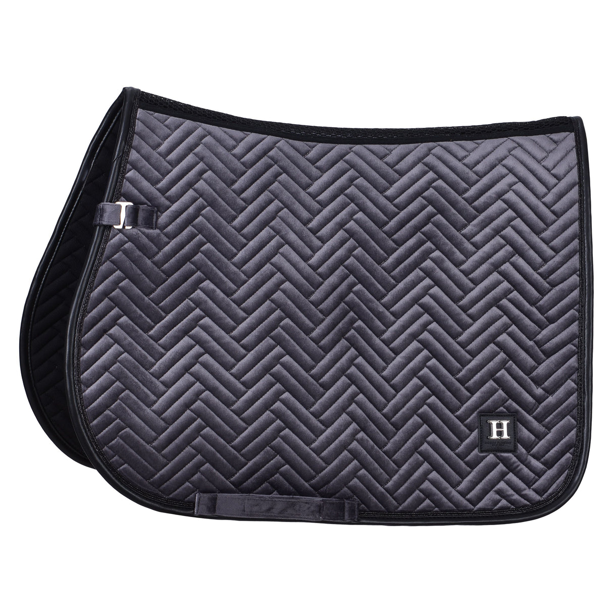 HV Polo Luxury GP Saddle Pad #colour_cloud-grey