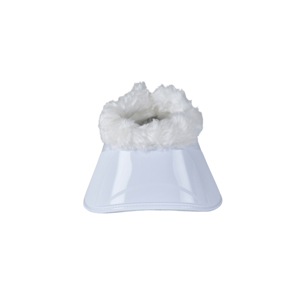 Weatherbeeta Tough-Tec Impact Fleece Trim Bell Boots #colour_white-white