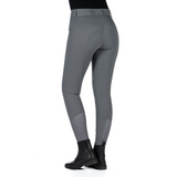 HKM Children's Silicone Full Seat Riding Breeches -Ari Mid Rise- #colour_grey