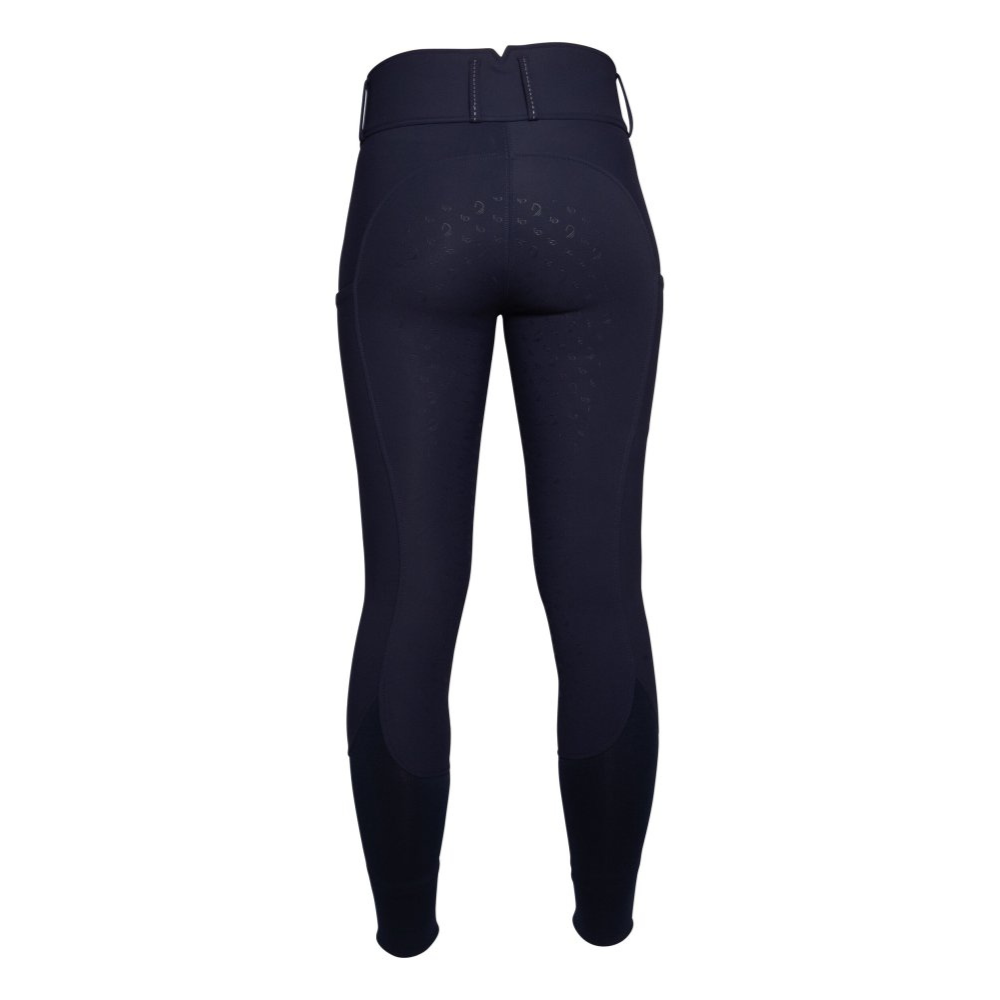 HKM Ladies Silicone Full Seat Riding Breeches -Arezzo- #colour_deep-blue