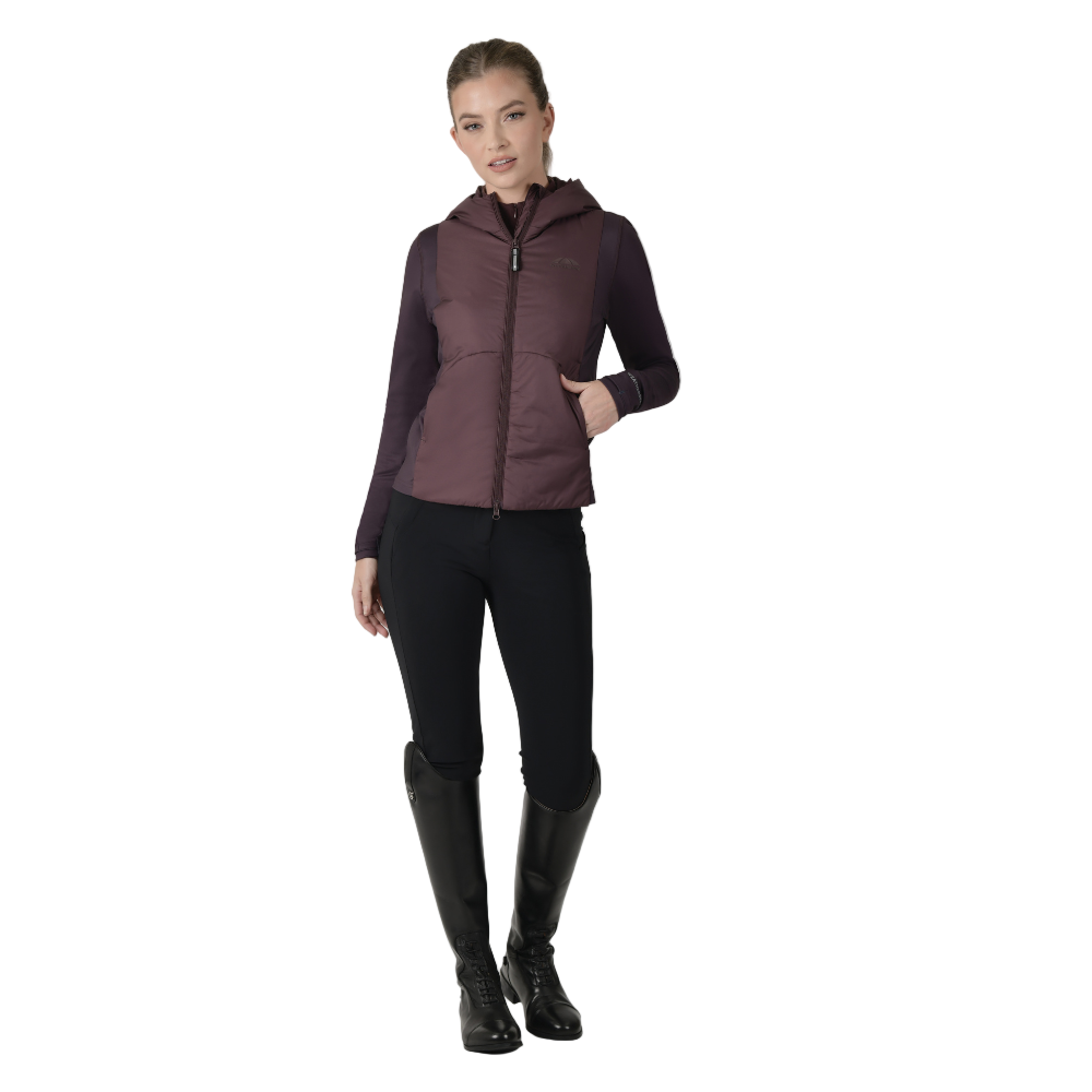 Weatherbeeta Ladies Hybrid Padded Jacket #colour_mulberry