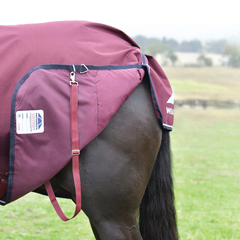 Weatherbeeta Comfitec Essential 0G Turnout #colour_burgundy-navy