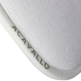 Acavallo Pad MF WFS Suede Hexagonal Gel Front Riser #colour_white