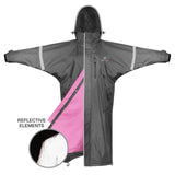 EQUIDRY Women's Thin Fleece Reflective Evolution #colour_grey-penelope-pink