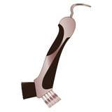 Imperial Riding Hoof Pick Scraper #colour_dark-brown-rose-gold