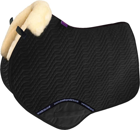 KM Elite Close Contact Pad With Lambswool #colour_black-natural